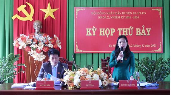 Kỳ họp HĐND huyện Ea H’Leo lần thứ 7, nhiệm kỳ 2021 – 2026